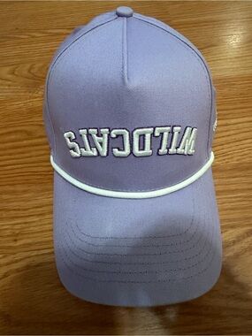 Kansas State Lavender 'WILDCATS' Rope-Trim Baseball Cap